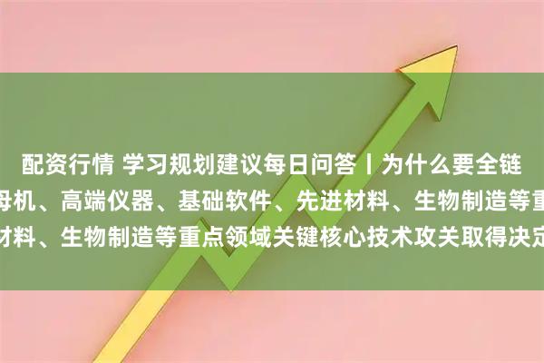 配资行情 学习规划建议每日问答丨为什么要全链条推动集成电路、工业母机、高端仪器、基础软件、先进材料、生物制造等重点领域关键核心技术攻关取得决定性突破